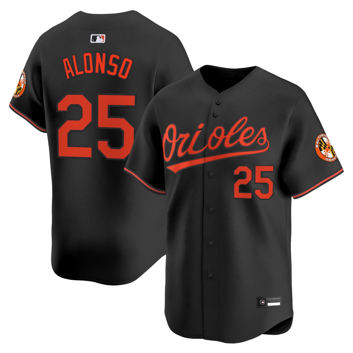 #25 Pete Alonso Baltimore Orioles Limited Jersey – Stitched