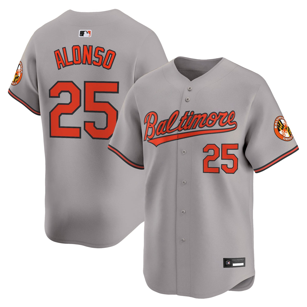 #25 Pete Alonso Baltimore Orioles Limited Jersey – Stitched