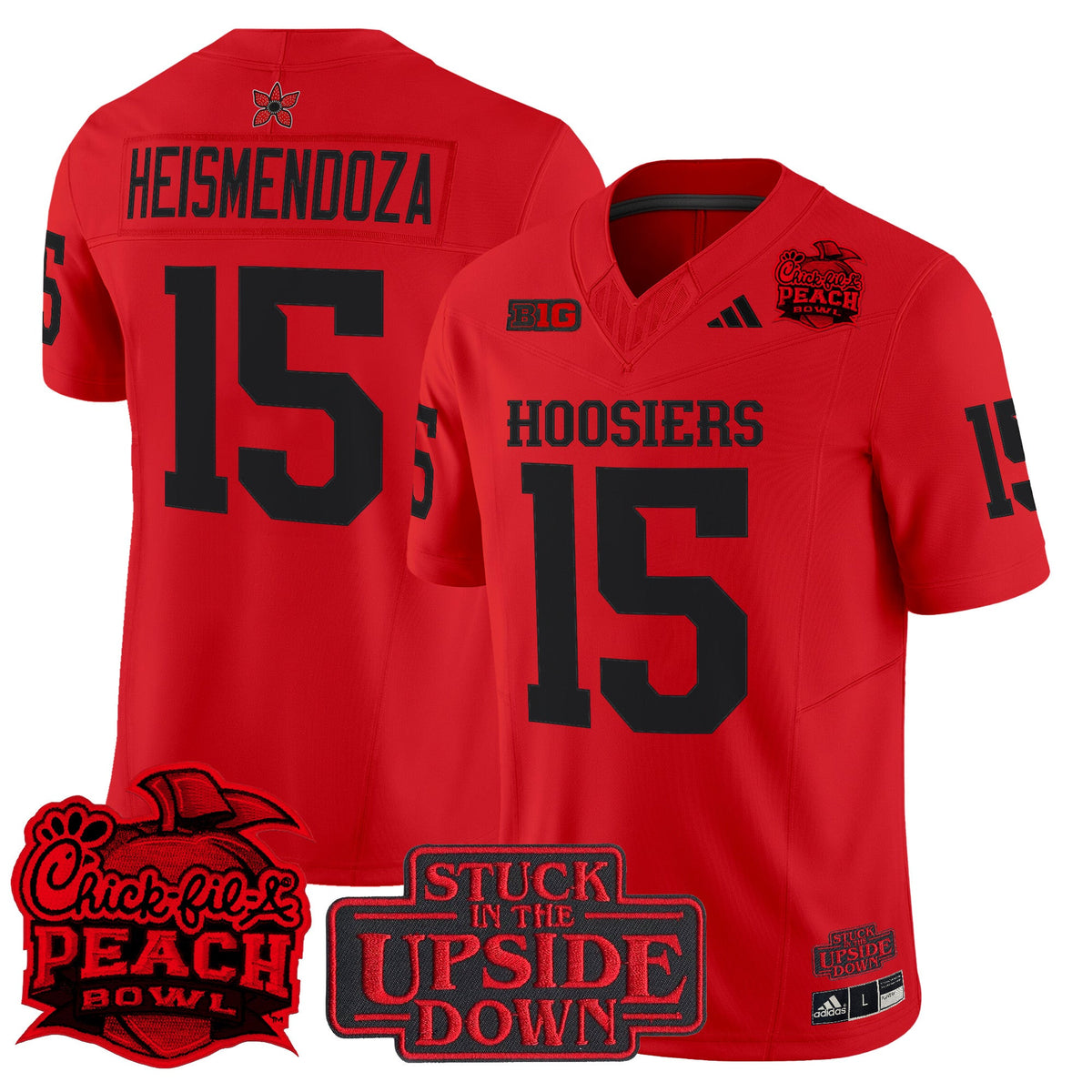 15 Heismendoza Indiana Hoosiers Peach Bowl Limited Jersey - Stitched