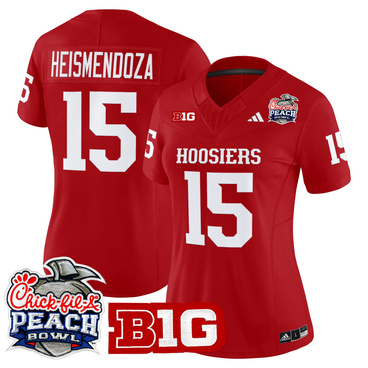 15 Heismendoza Indiana Hoosiers Peach Bowl Limited Jersey - Stitched