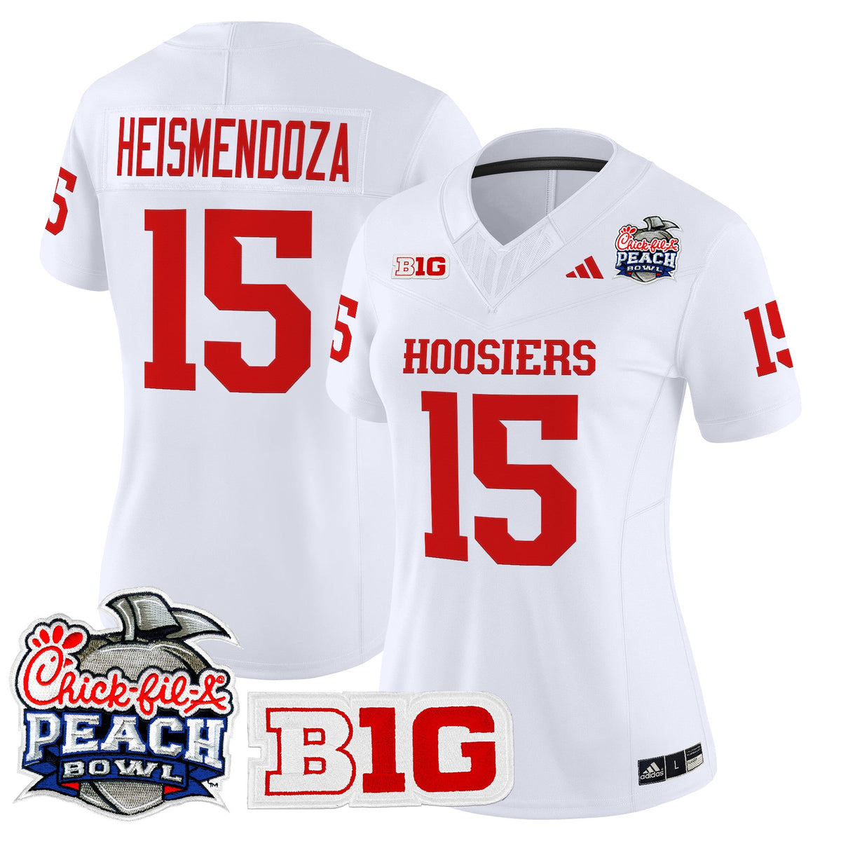 15 Heismendoza Indiana Hoosiers Peach Bowl Limited Jersey - Stitched