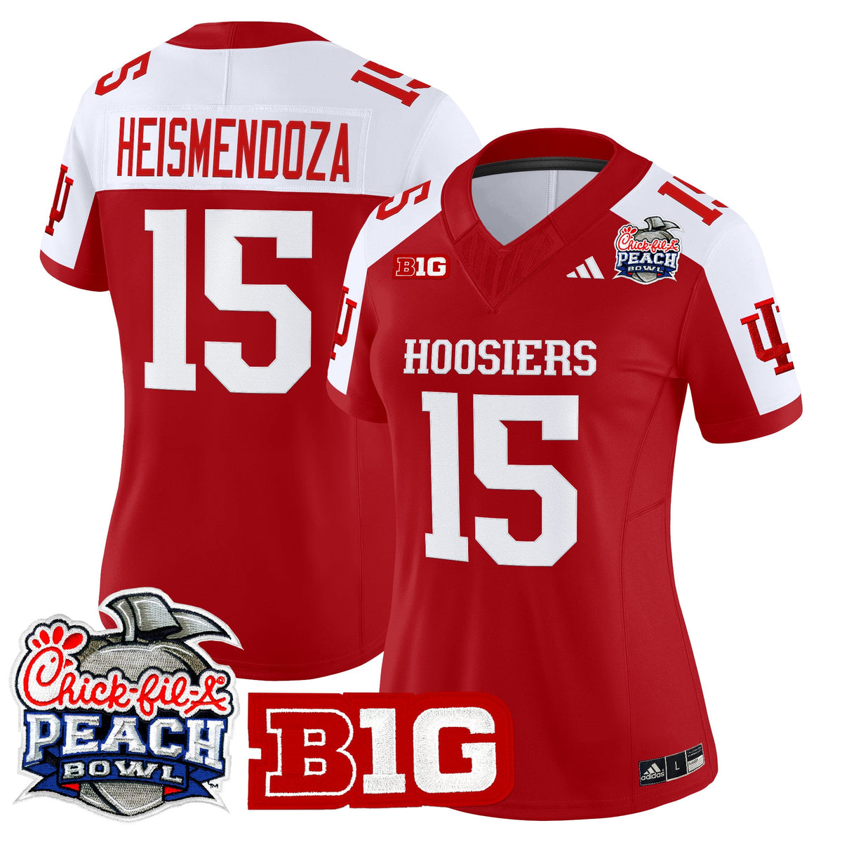 15 Heismendoza Indiana Hoosiers Peach Bowl Limited Jersey - Stitched
