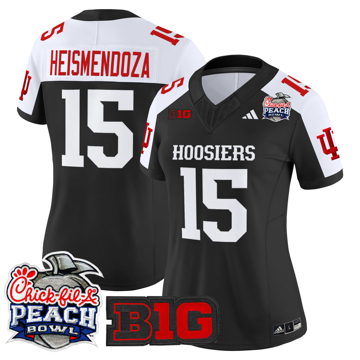 15 Heismendoza Indiana Hoosiers Peach Bowl Limited Jersey - Stitched