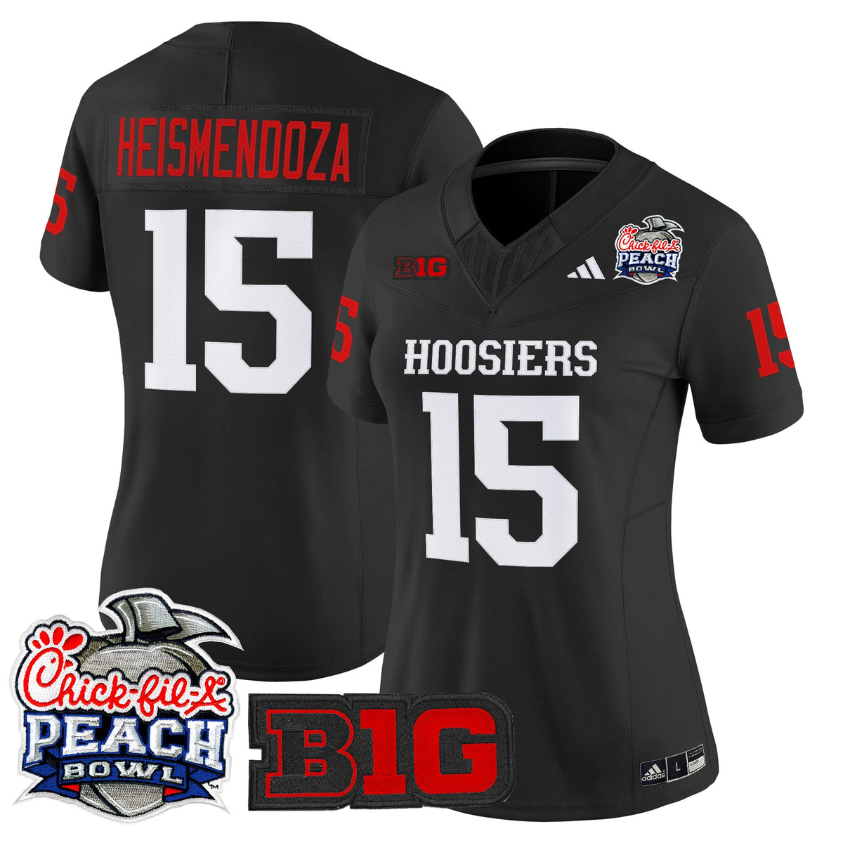 15 Heismendoza Indiana Hoosiers Peach Bowl Limited Jersey - Stitched
