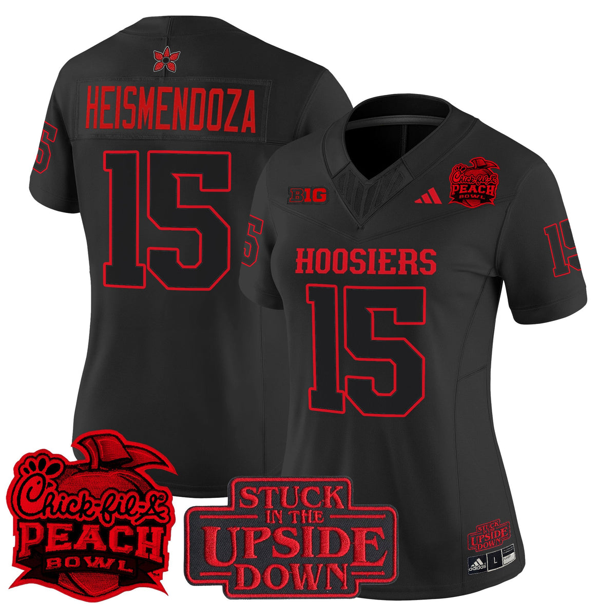 15 Heismendoza Indiana Hoosiers Peach Bowl Limited Jersey - Stitched