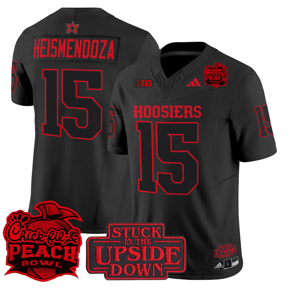 15 Heismendoza Indiana Hoosiers Peach Bowl Limited Jersey - Stitched
