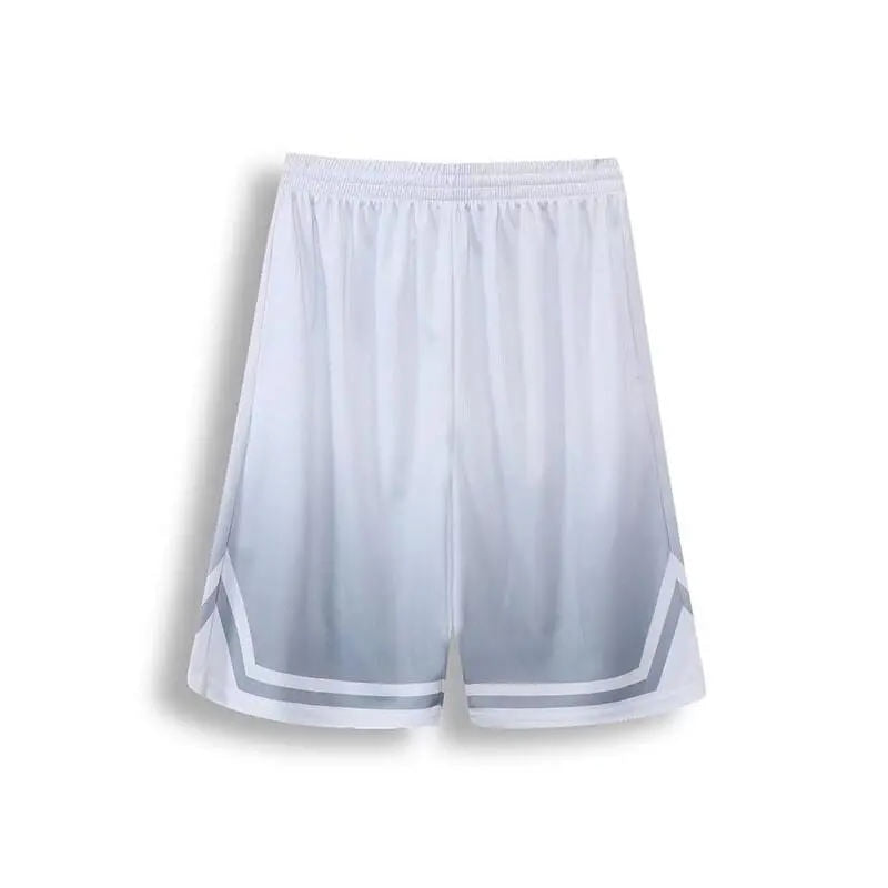 Men Student Basketball Shorts Sport For Soccer Fitness Short Gray
